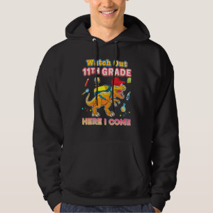 Watch Out 11th Grade Here I Come Eleventh Dinosaur Hoodie