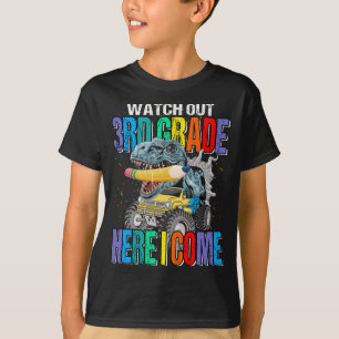 Watch Out 3rd Grade Here I Come Monster Truck  T-Shirt