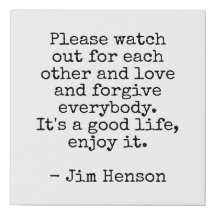 Watch Out For Each Other Canvas