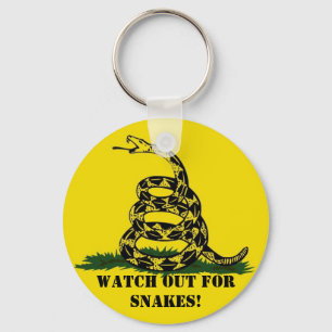 Watch out for snakes! keychain