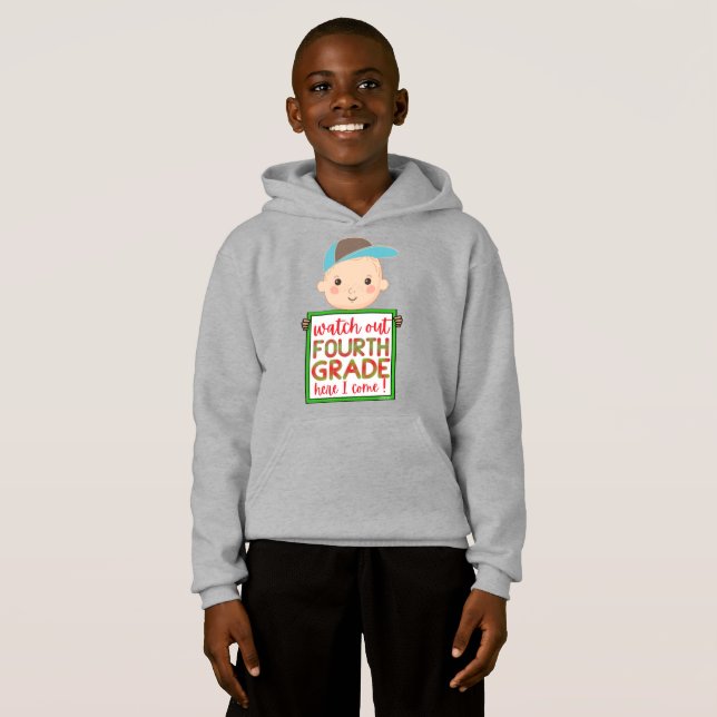 WATCH OUT FOURTHGRADE HERE I COME funny cute       (Front Full)
