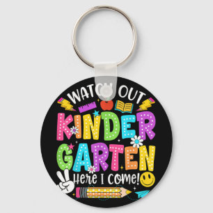 Watch Out Kindergarten Here I Come 1st Grade Back Keychain