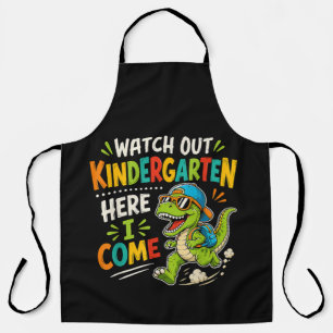 Watch Out Kindergarten Here I Come Dino Apron