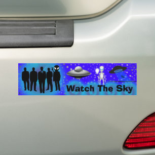 Watch The Sky bumper sticker