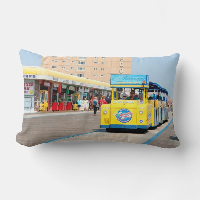 Watch The Tram Car Please Lumbar Pillow (Front)