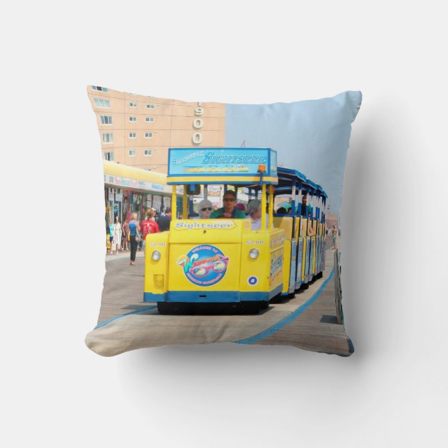 Watch The Tram Car Please Throw Pillow (Front)