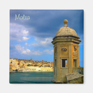 Watch tower in Malta near Valletta Magnet