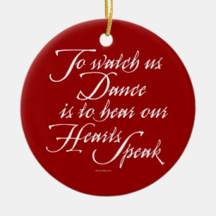 Watch Us Dance Ceramic Ornament