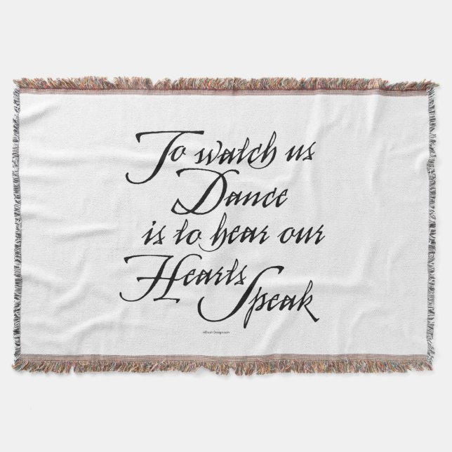 Watch Us Dance Throw Blanket (Front)