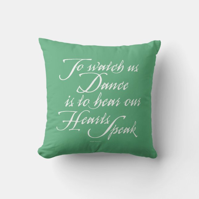 Watch Us Dance Throw Pillow (Front)