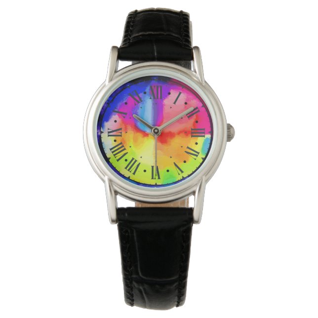 watch with colourful dial (Front)