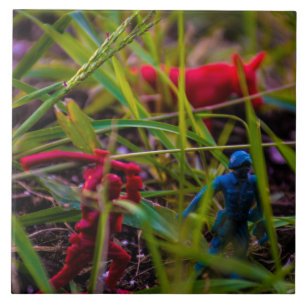 Watch Your Back Large (6" X 6") Ceramic Photo Tile