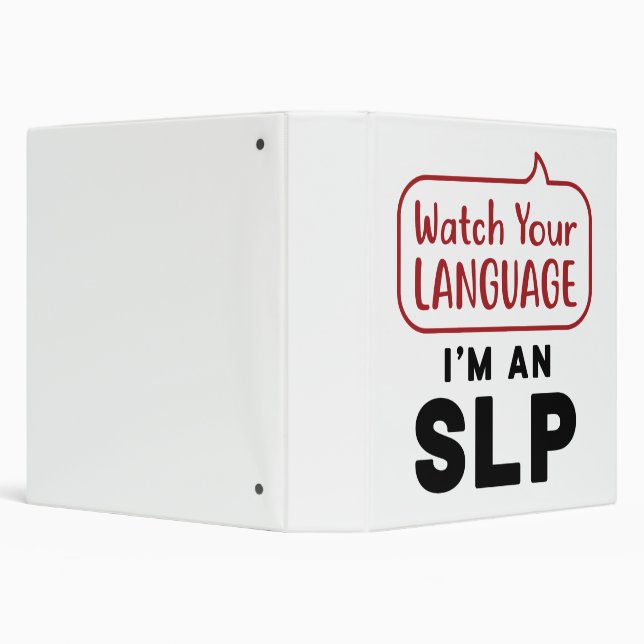 Watch Your Language I'm An SLP Binder (Background)