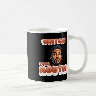 Watch Your Mouth Sticker Coffee Mug