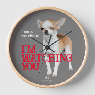 Watchdog Chihuahua - Customizable Clock