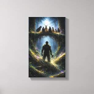 Watcher Beneath the Roots Canvas Print