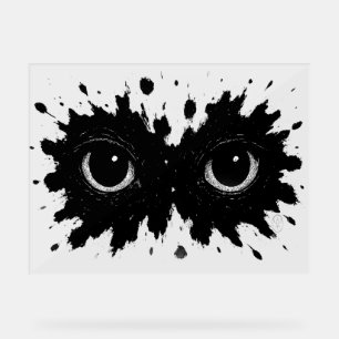 Watcher in the Ink: Eye‑Blot Sigil Acrylic Sign