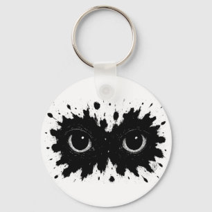 Watcher in the Ink: Eye‑Blot Sigil Keychain
