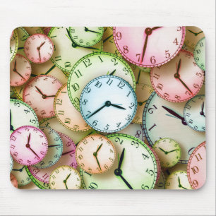 Watches Clocks Office Work School Club Shop Mouse Pad