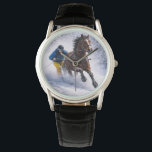 Watches | Jewelry | Watch |  Winter Horse | Gift<br><div class="desc">Dynamic winter horse skijoring design capturing  the beauty,  strength and motion of this exciting sport. Perfect for horse lovers,  equestrian enthusiasts and fans of powerful horse imagery.</div>