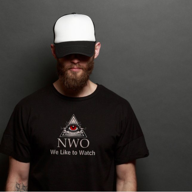 Watchful Illuminati NWO we like to watch T-Shirt (Creator Uploaded)