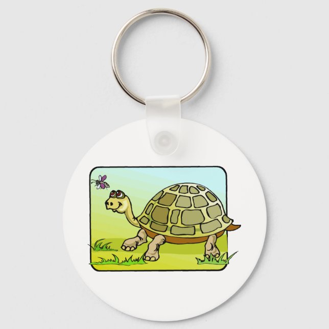 Watchful Turtle Keychain (Front)