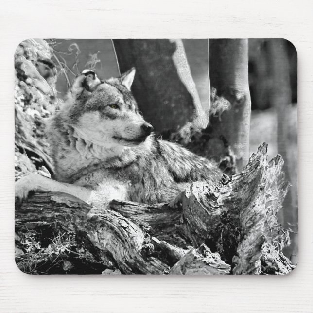 watchful wolf mouse pad (Front)