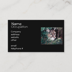 Watching Cougar Business Card