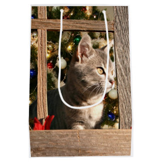 Watching for Santa Medium Gift Bag