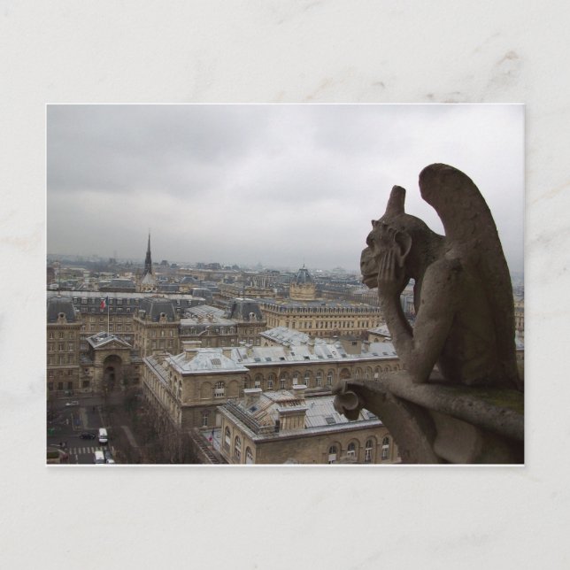 Watching over Paris Postcard (Front)