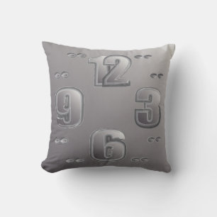 watching the clock throw pillow