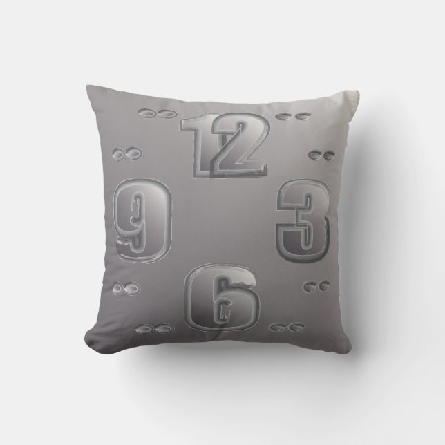 watching the clock throw pillow (Front)
