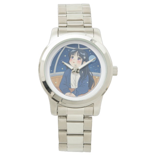 Watching the stars at the planetarium watch (Front)