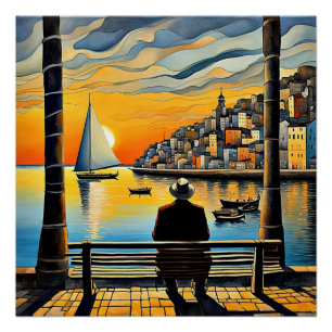 Watching the sunset 1 poster