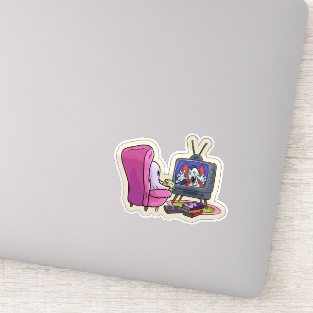 Watching TV ghost  (Detail)