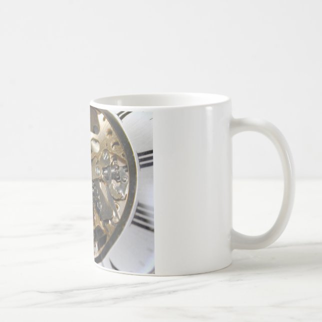 Watchmaker clock working coffee mug (Right)