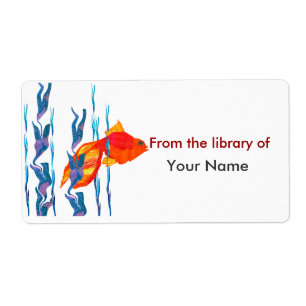 Watecolor Cute Red Fish Digital Quilt