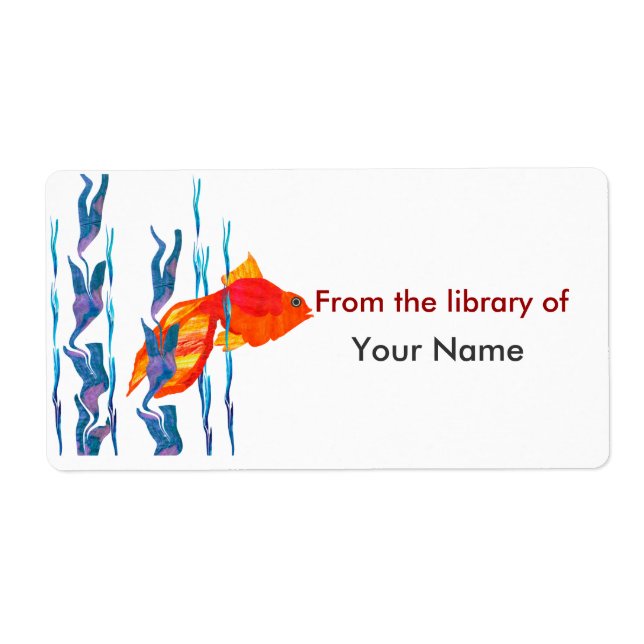 Watecolor mignon Poisson rouge Digital Quilt (Devant)