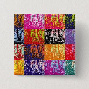 WATER 2 INCH SQUARE BUTTON