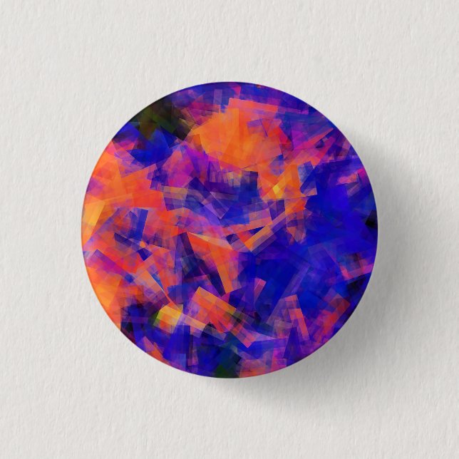 WATER ABSTRACT 1 1 INCH ROUND BUTTON (Front)
