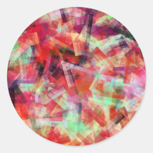 WATER ABSTRACT CLASSIC ROUND STICKER