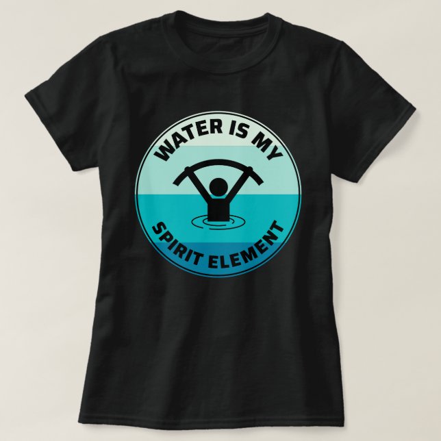 Water Aerobics Aquatic fitness Aqua Exercise T-Shirt (Design Front)