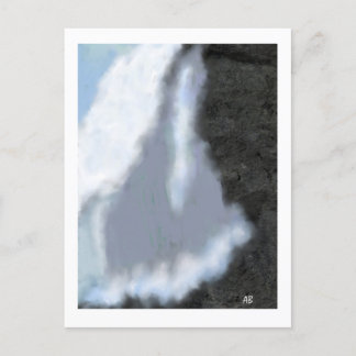 Water Against the Rocks,  Postcard