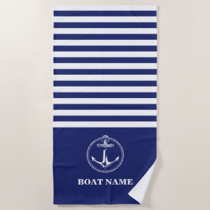 Water anchor Marine Blue Radius Beach Towel