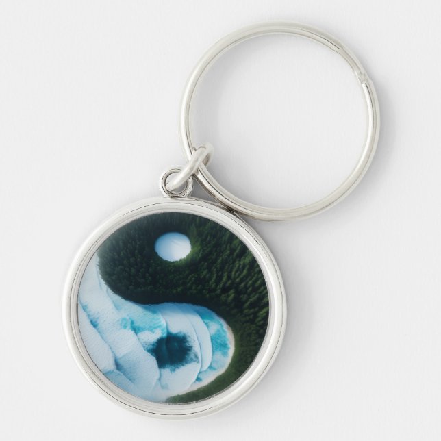 Water and Earth Keychain (Front)