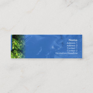 Water and Grass - Skinny Mini Business Card
