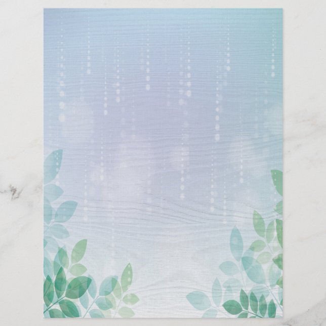 Water and Greenery Letterhead (Front)