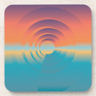 water and horizon coaster