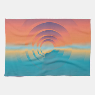 water and horizon kitchen towel