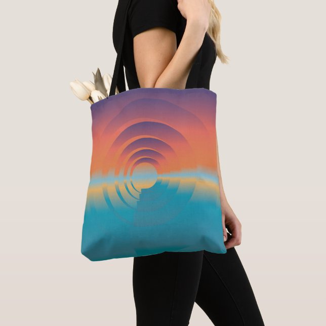 water and horizon tote bag (Close Up)